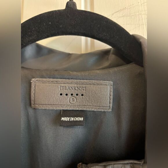 Blank NYC Charcoal Gray Vegan Leather Jacket - Picture 5 of 11